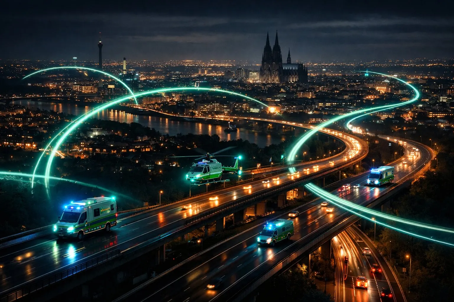 flow³ Netzwerk über Köln