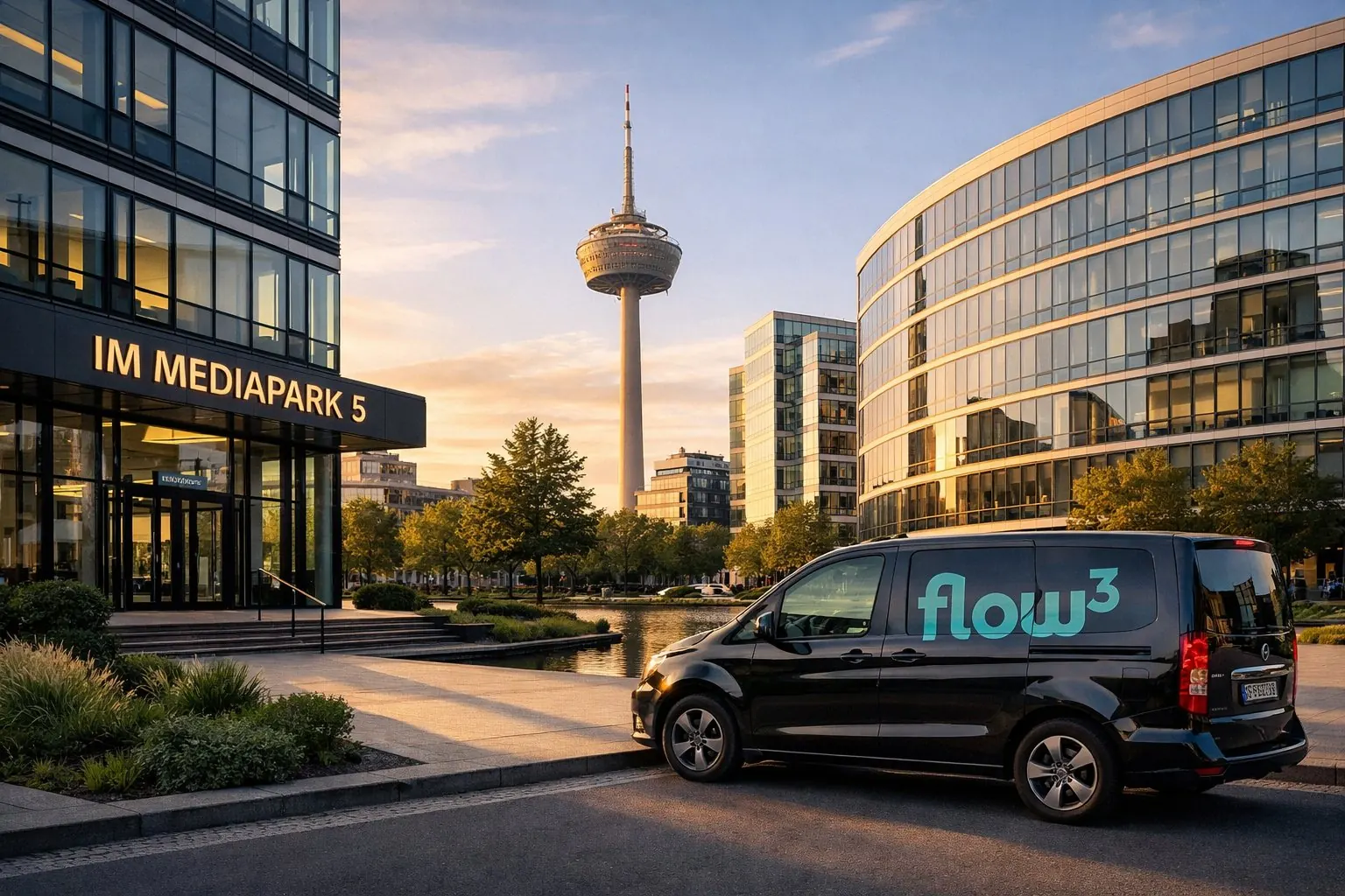 flow³ Standort im Mediapark Köln